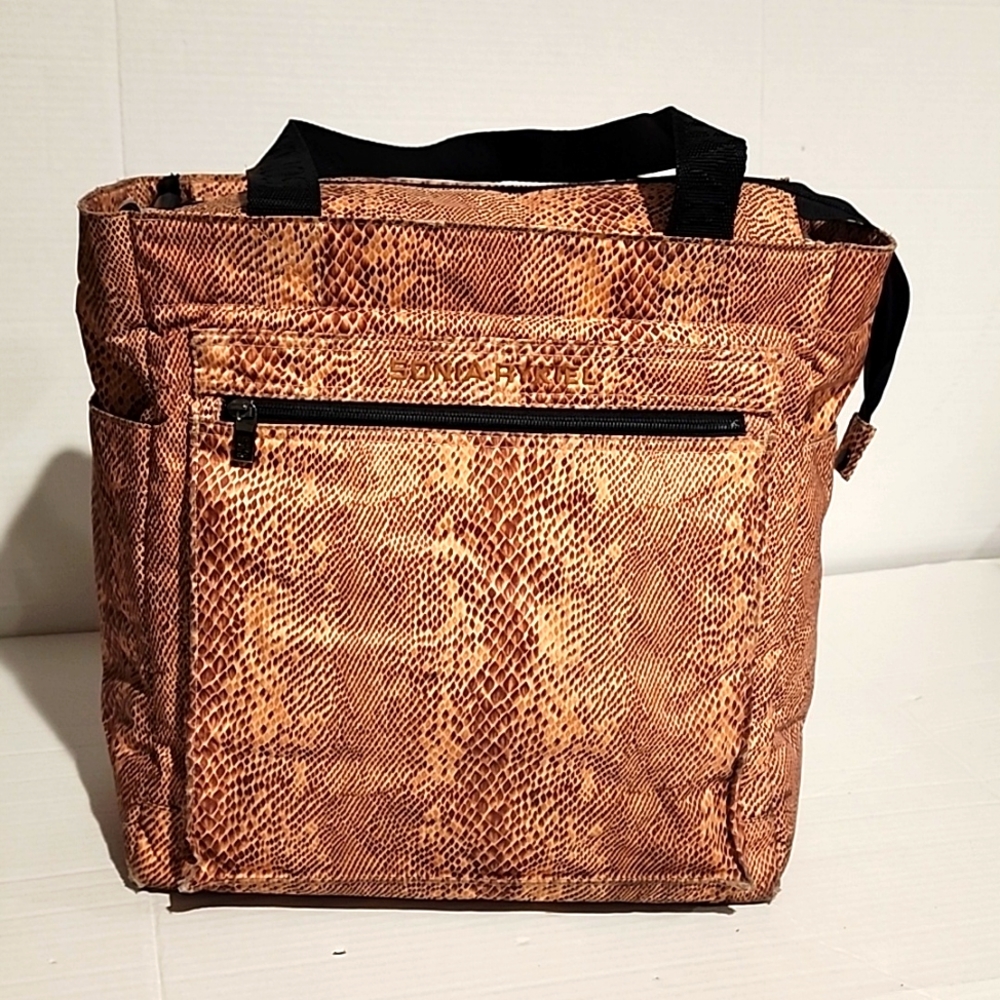 SONIA RYKIEL PARIS vintage large tote bag grocery shopping laptop work purse